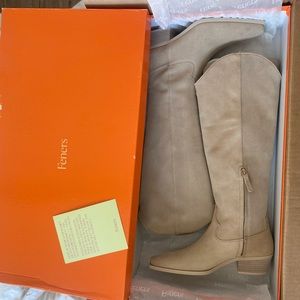 Feners suede western boot